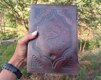 600 Page Double Dragon Journal Writing Notebook Dairy Handmade Leather Journal Notepad for Men & Women Gifts Father&#39;s day