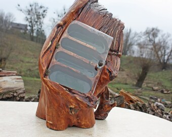 Rack  for fingerboard. Wood art.