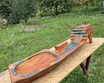 Wooden fingerboard park for fingerboards.