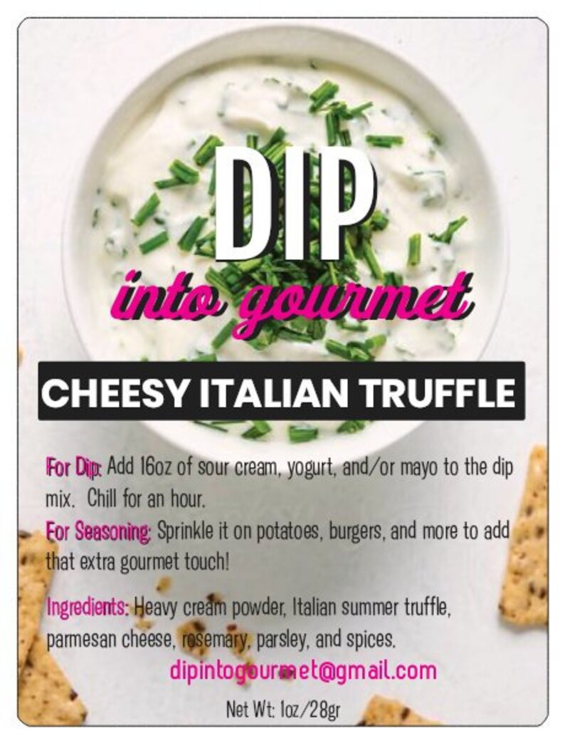 Gourmet Dip Mix Packets Seasonings Chips Cheese Truffle Etsy Canada