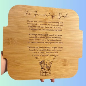 DIGITALE Friendship Dish BESTAND - SVG voor gravure - Glowforge getest