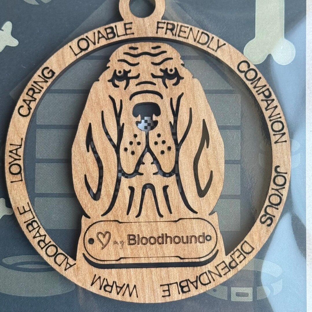 Personalized Wooden Dog Ornament – Hounds & Tracking (set #2 of 2 ...
