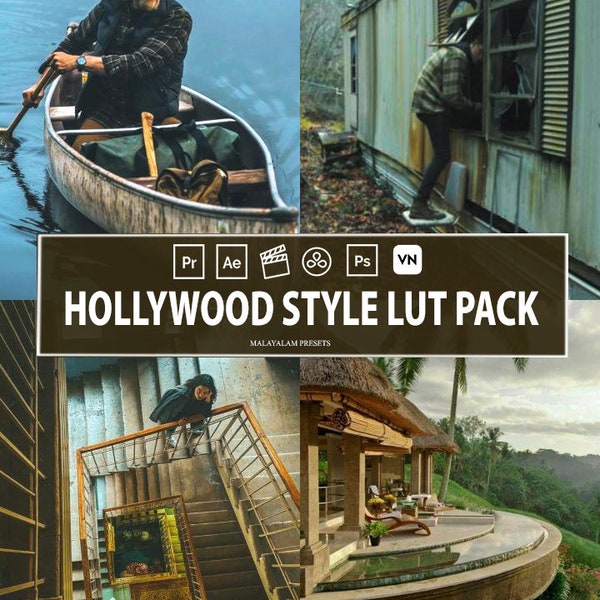 50 Hollywood Cinematic Filters,luts,Adobe Premiere Pro LUT Pack, Video Luts Final Cut Pro,film lut for DaVinci Resolve ,VN App cinematic lut