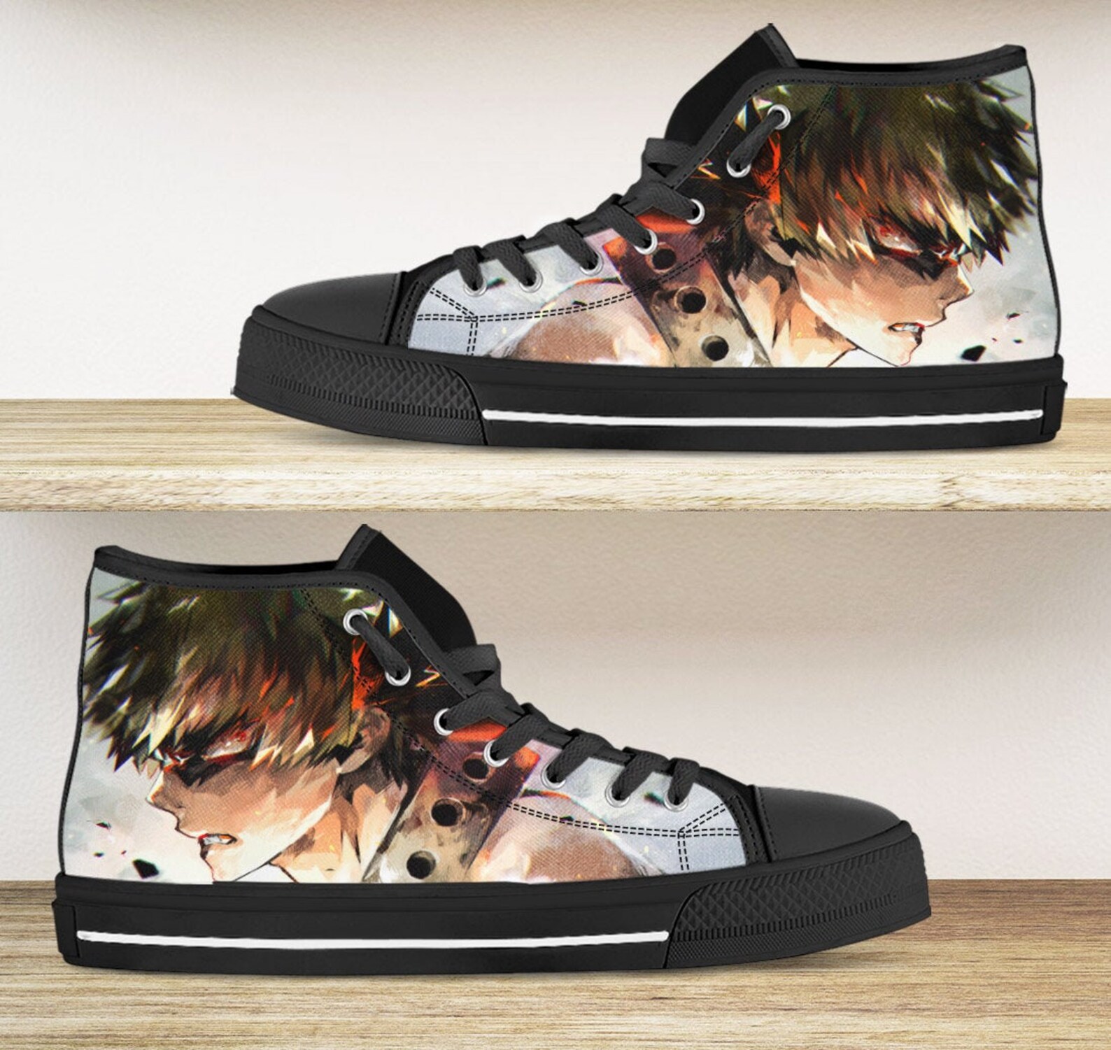 My Hero Academia Dabi Hightop Ver01 Anime Canvas Shoes | Etsy