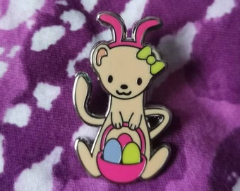 Easter Weasel_Hard Enamel Pin Badge_Animals_Gift_Furry_Animal Pin Badge_Lapel Pin_Spring_Accessories