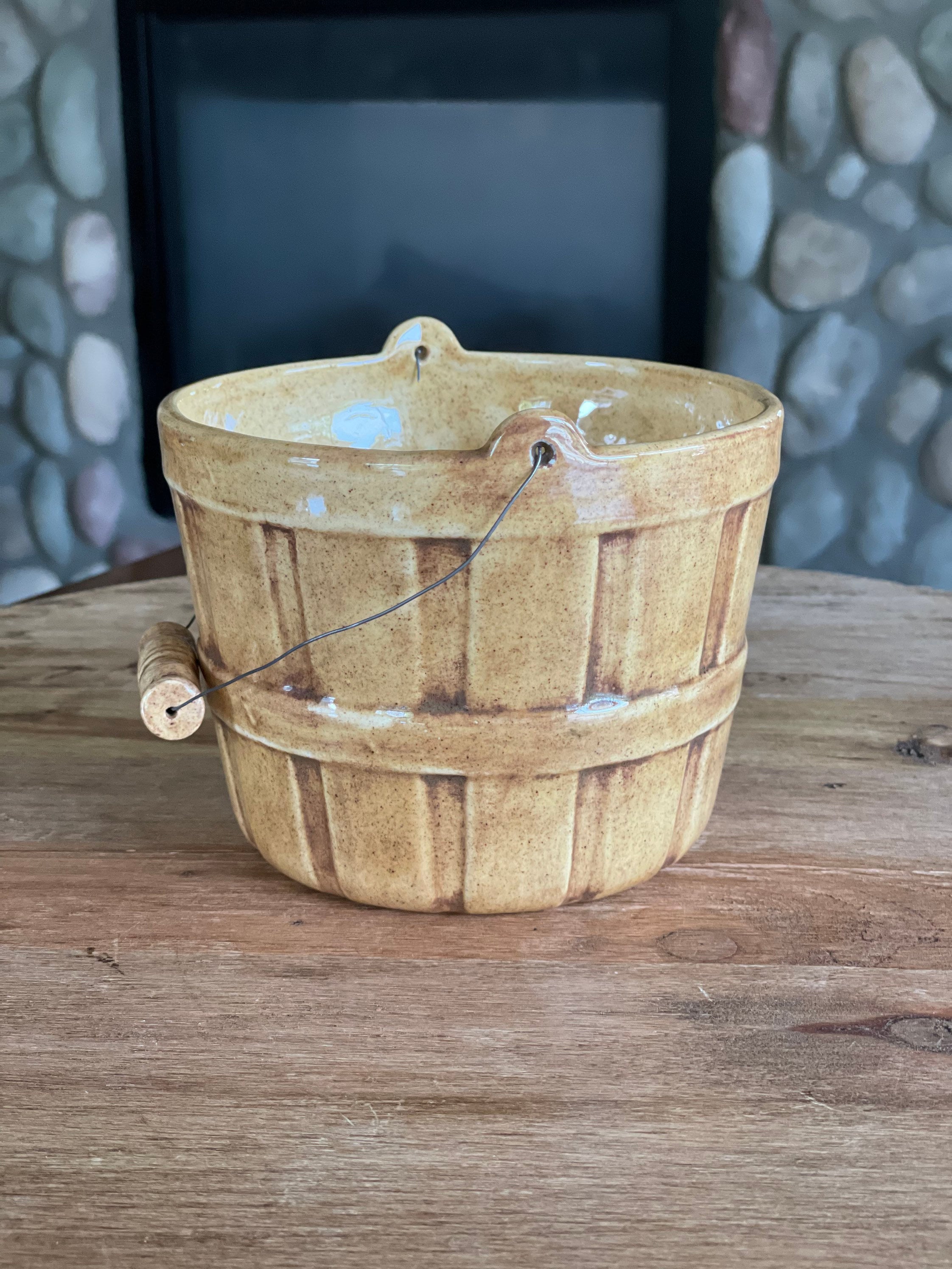Handmade Ceramic Decorative Bushel Basket Etsy