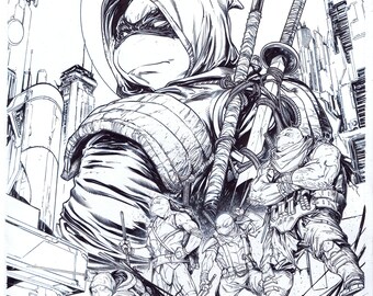 The Last Ronin II: Re-Evolution #1 Epikos Exclusive Ltd Variant Original Published 11x17 Ink Cover Art - Signed