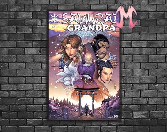 Samurai Grandpa #1 Exclusive Variant Cover Comic Book - Hand Numbered & Signed - Limited 90 Copies