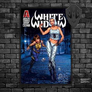 White Widow #3 Aequitas Comics Exclusive Variant Cover Comic Book (Blue) - Signed - Limited