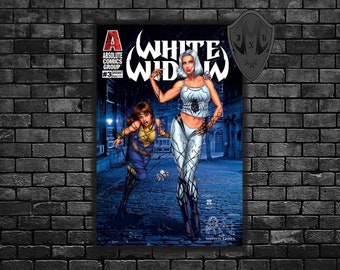 White Widow #3 Aequitas Comics Exclusive Variant Cover Comic Book (Blue) - Signed - Limited