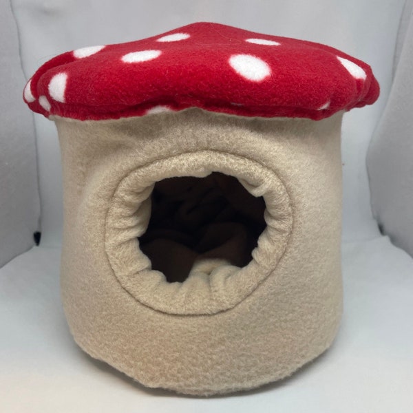 Magic mushroom Toadstool Bed For Hedgehog And Other Small Animals