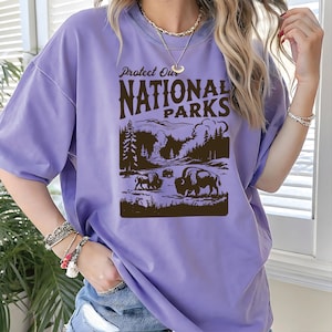 Protect our National Parks Vintage Design T-shirt, National Parks Shirt Woman