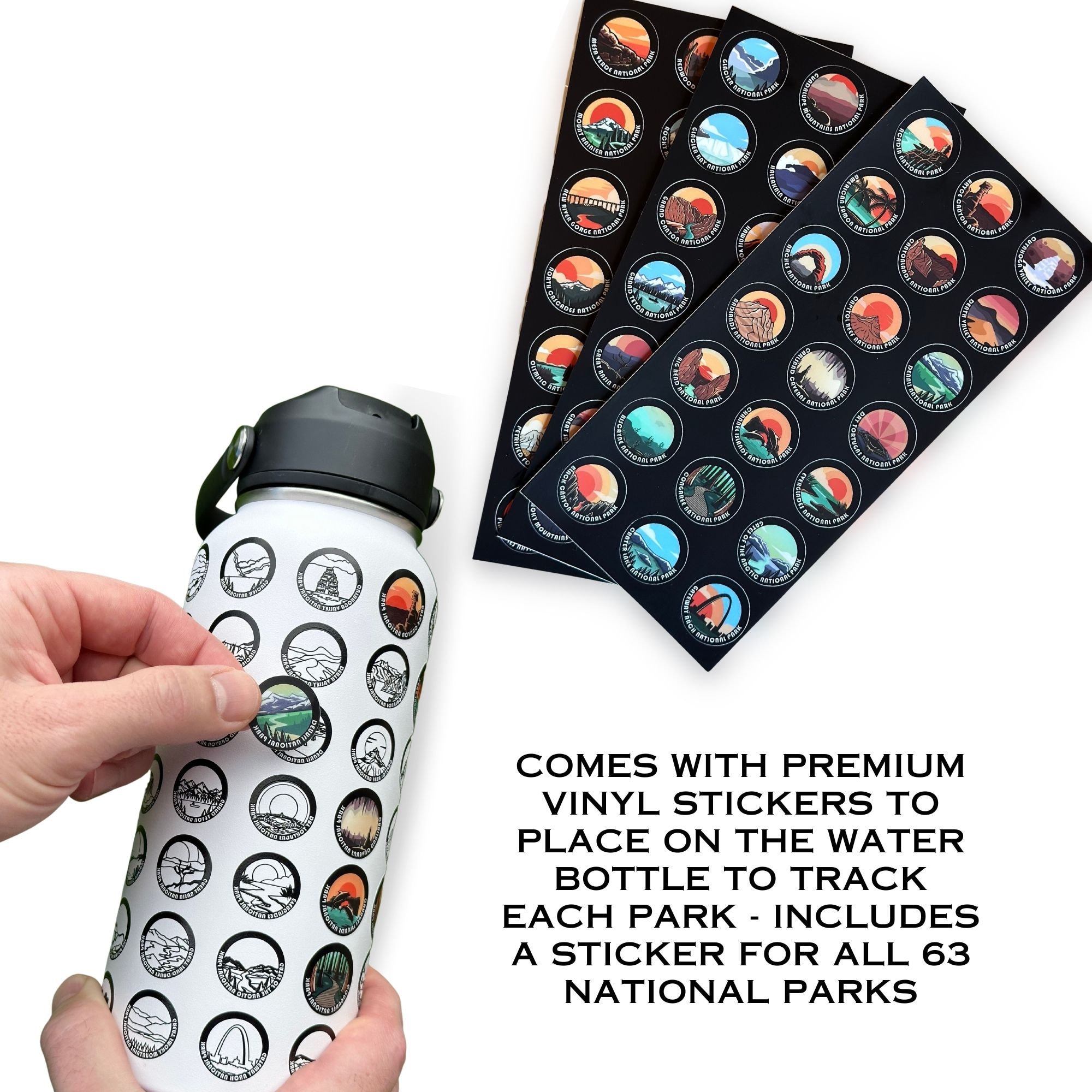 National Park Sticker Bottle – Among The Wild