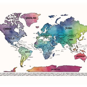 Carte du monde à gratter, carte du monde, carte de voyage, carte du monde à gratter encadrée, carte des lieux que j'ai visités, cadeau de voyage, envie de voyager, pays du monde image 2