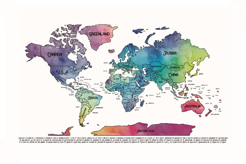 Carte du monde à gratter, carte du monde, carte de voyage, carte du monde à gratter encadrée, carte des lieux que j'ai visités, cadeau de voyage, envie de voyager, pays du monde image 2