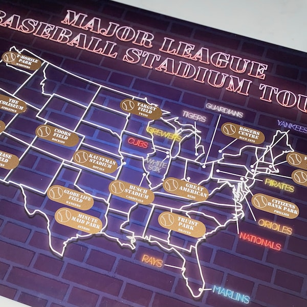 Scratch off Ballpark Etsy