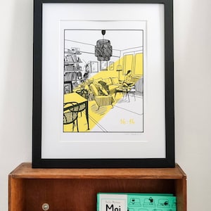 Ilustração “16h14”, serigrafia