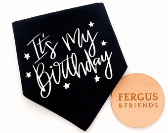 Birthday Dog Bandana | Personalised Dog Bandana | Pawty Dog Bandana | Bandana for Dogs