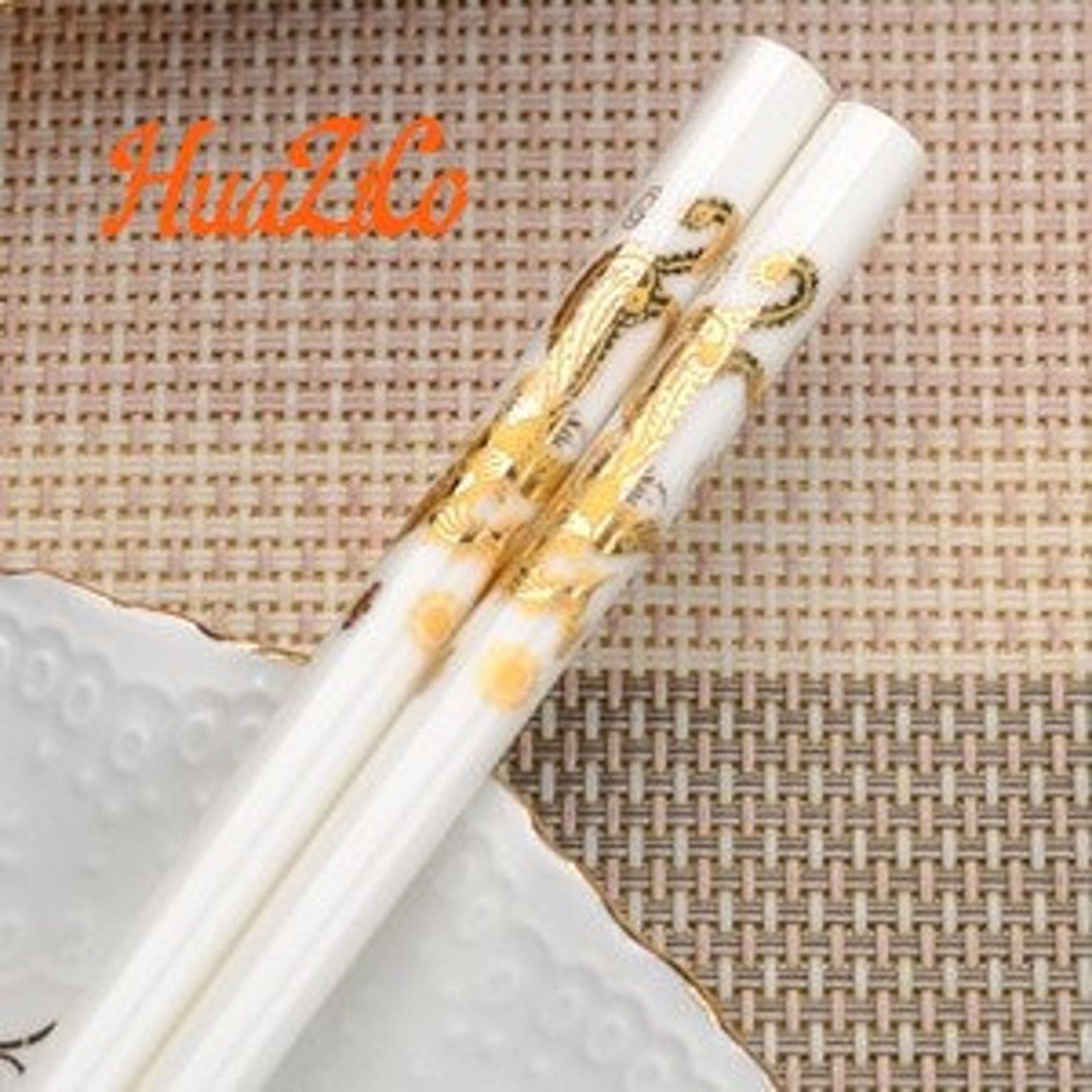 1 Pair Japanese Design Ceramic Chopsticks Japanese Etsy