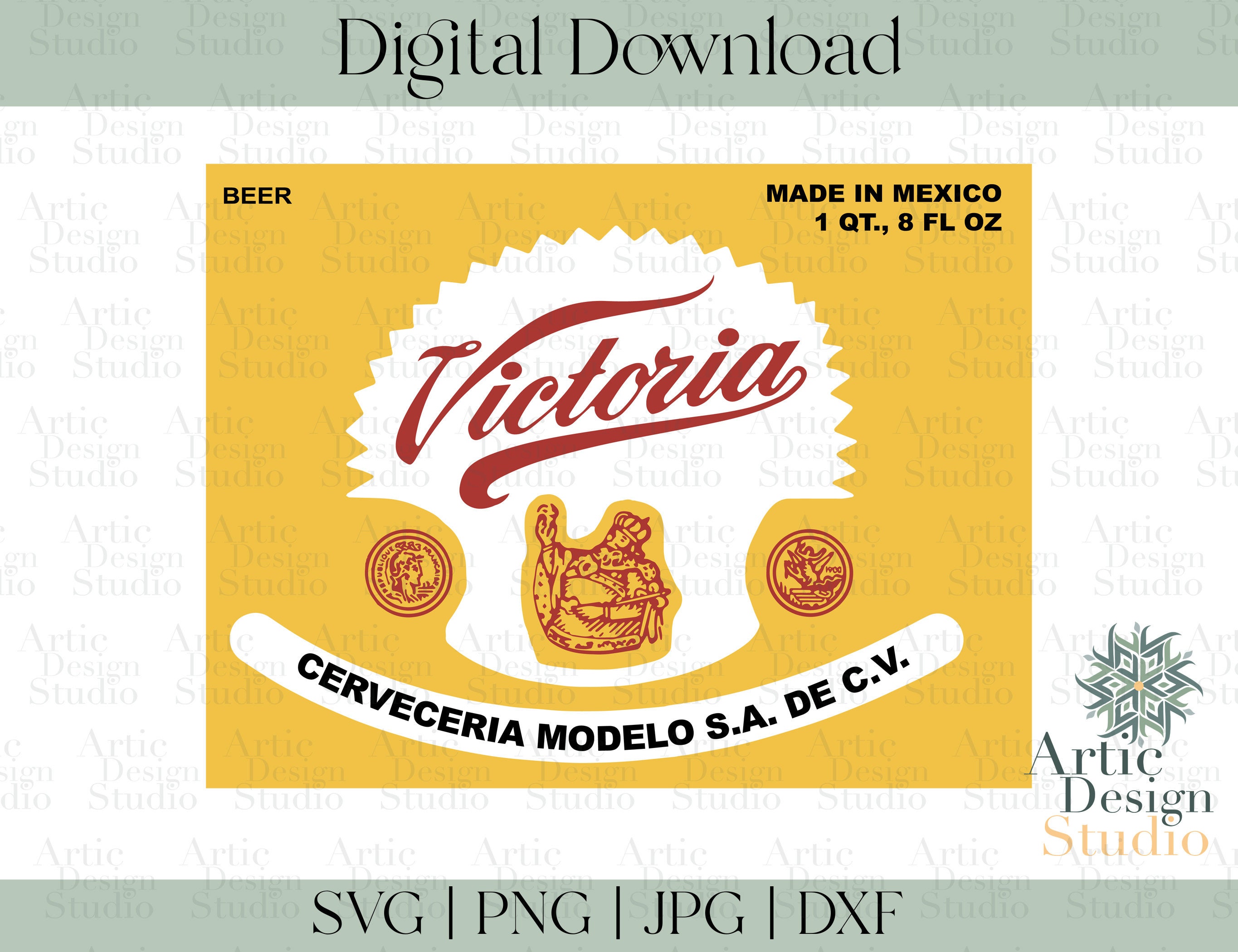 Victoria Cerveza Cerveza SVG Cut archivo / Cerveza Mexicana Etsy