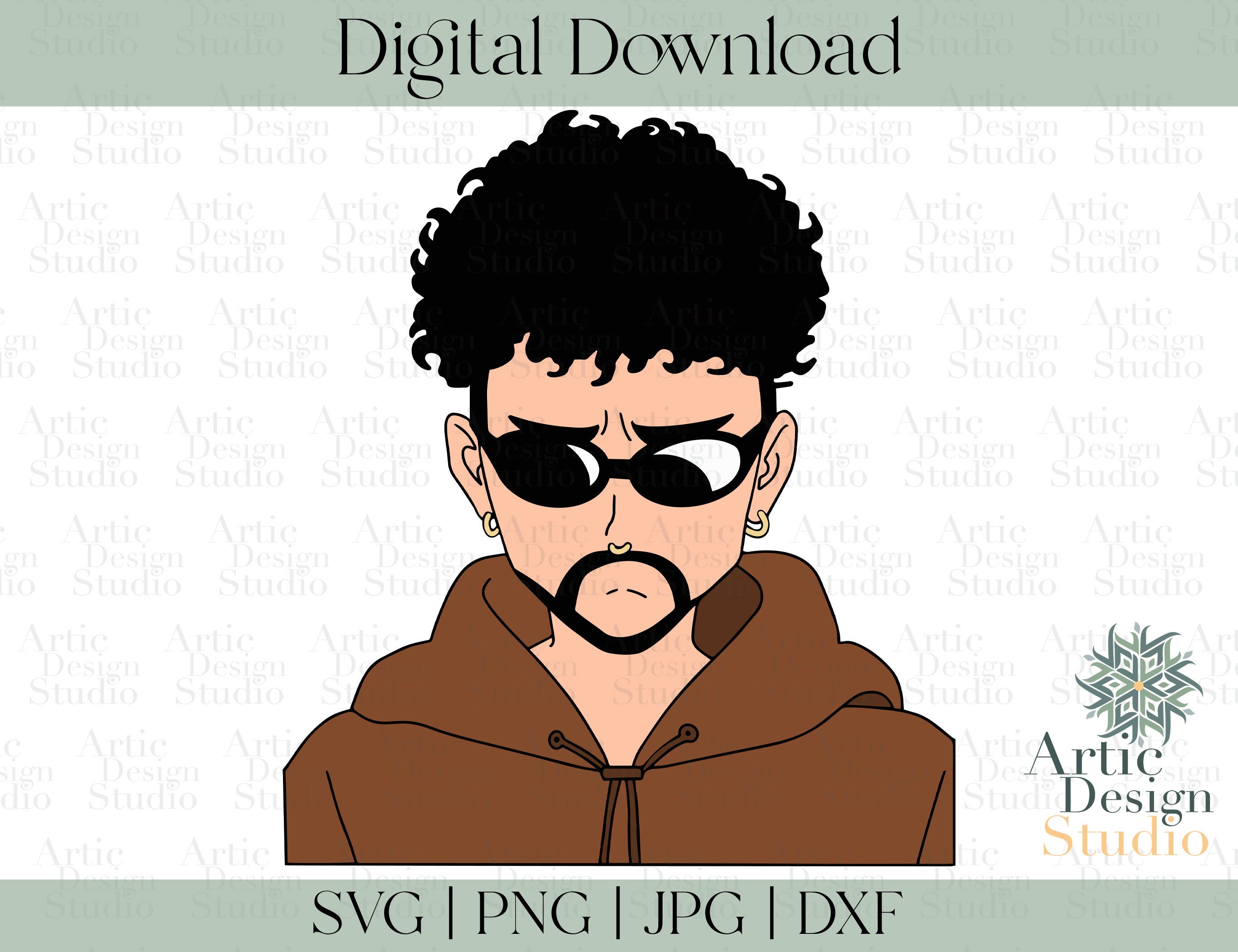 Anime Bad Bunny SVG | Digital Download | Yonaguni | Anime Inspired SV…