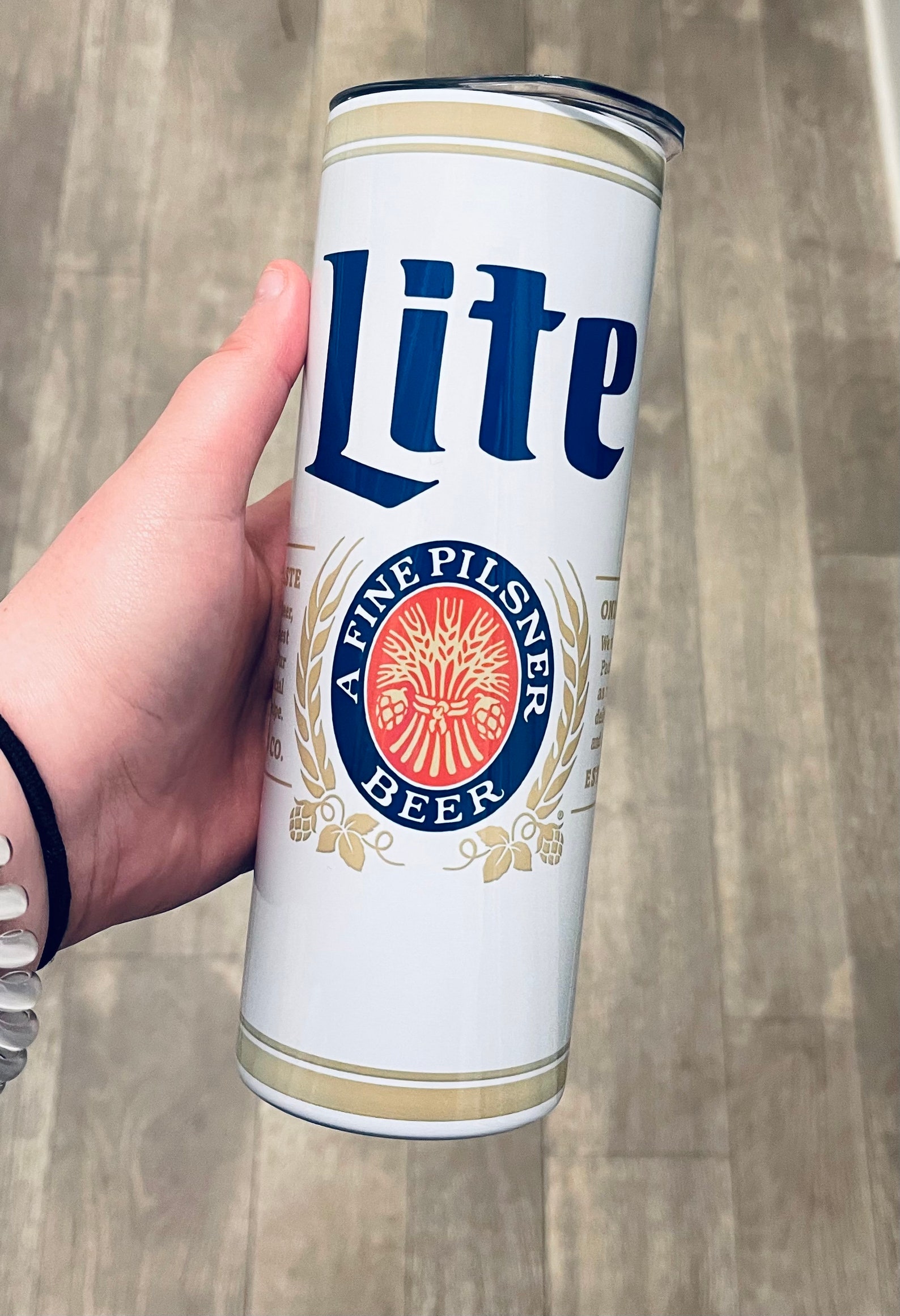 Miller Lite 20 oz Skinny Tumbler Etsy