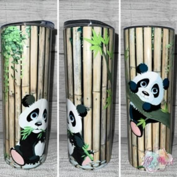 Panda Bamboo 20 Oz / 30 Oz Skinny Tumbler 