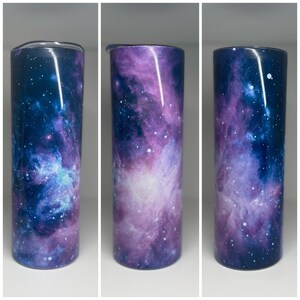 Purple / Blue / Galaxy Tumbler / Custom / Stary Night / 20 oz / 30 oz Skinny Tumbler / Cup / Personalized