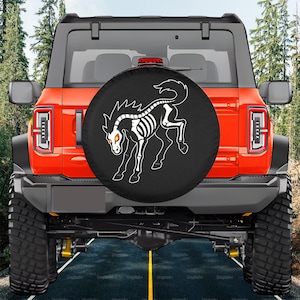Ford Bronco Halloween 2025 Spare Tire Cover with camera hole option,2021-2025 Ford Bronco,Bronco Tire Cover, Bronco Accessories,Bronco Gifts