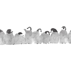 Watercolor Penguin Print 8x10 Print