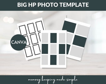 SZABLON ZDJĘĆ Big Happy Planner l CANVA l Przechowywanie wspomnień | Scrapbooking