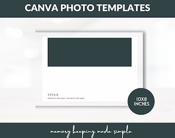 SZABLONY ZDJĘĆ CANVA 10x8, cyfrowe scrapbooking