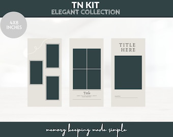 SZABLON TN CANVA | Elegancka kolekcja | notatnik podróżny | album ze zdjęciami
