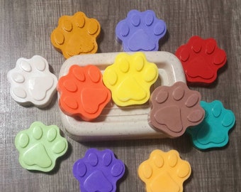 Mini Animal PAW Soap-Fun Scents and Colors! Great for kids birthday favors & gifts