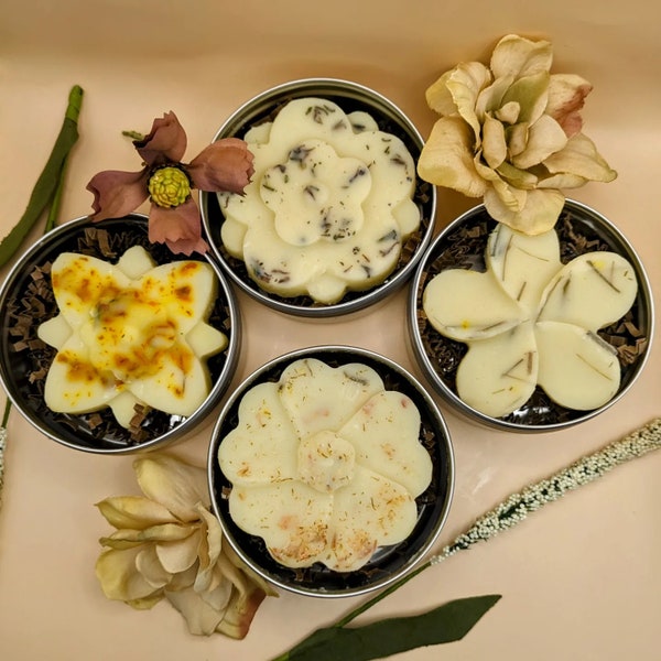 Natural Moisturizing Shea Lotion Bar(Various Scents, Flowers & Colors) Great for gifts and favors for Wedding, Graduation, Birthday and more