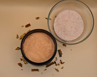 Natural Exfoliating Himalayan Pink Salt Shea Scrub-Various Scents & Colors