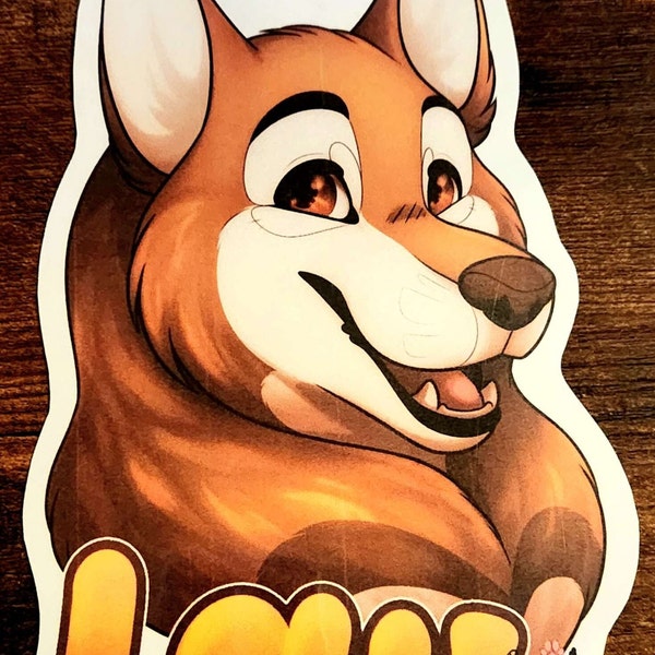 Custom Furry Character Badge