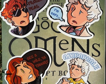 Good Omens Quote Stickers!