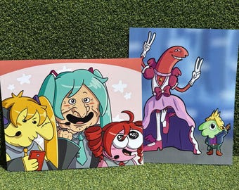 Anime Smiling Friends Prints!