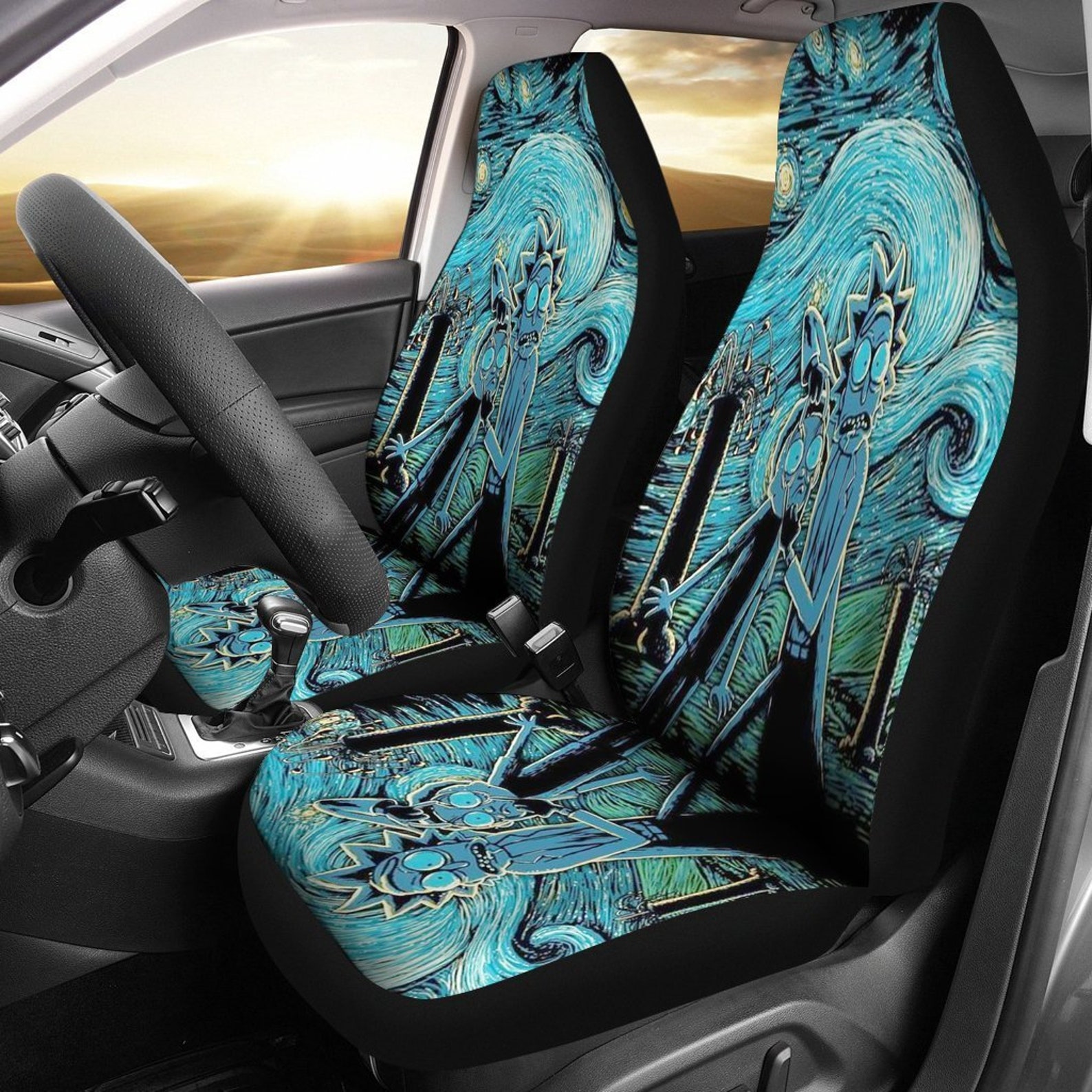 Rick And Morty Car Seat Covers Personalized universal Car | Etsy