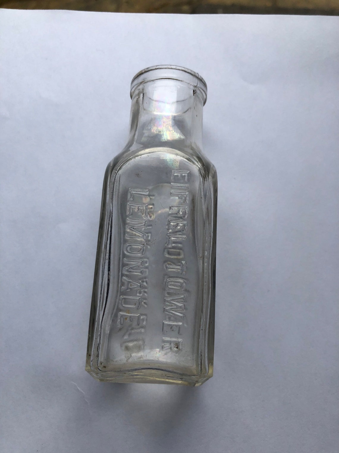 Antique/Vintage Eiffel Tower Lemonade bottle. Early 20th Etsy