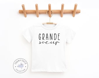 Grande Soeur Shirt | Cute Big Sister Kids Shirt, Big Sister Shirt, French Clothes, Baby Shower Gift