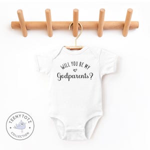 allez-vous être mes parrains et marraines | Body bébé mignon, vêtements rigolos pour bébé, cadeau baby shower