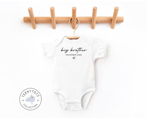 Personalized Big Brother Bodysuit Cute Big Brother Baby Romper