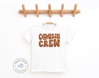 Cousin Crew Toddler Shirt | Retro Kids Shirt, Cute Cousin Toddler Tee, Retro Kids Shirt, Boho Kids Shirt