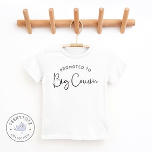 Promoted To Big Cousin Shirt Big Cousin Kids Tee, Cute Big Cousin Gift, Big Cousin Kids Shirt image 1