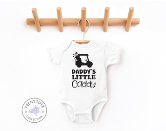 Daddy's Little Caddy Bodysuit | Golf Baby Romper, Father's Day Bodysuit, Cute Baby Romper, Funny Baby Clothes, Baby Gift