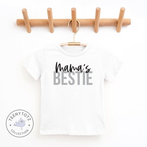 Mama's Bestie Bodysuit Best Friend Baby Romper, Unisex Baby Clothes, Baby Shower Gift image 3