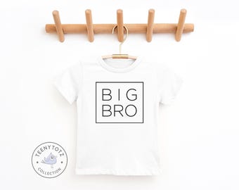 Big Bro Toddler Shirt | Cute Big Brother Tee, Big Brother Shirt, Baby Announcement Tee, Baby Shower Gift