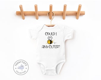 Could I Bee Any Cuter Baby Bodysuit | Cute Insect Baby Romper, Cute Baby Bodysuit, Cute Modern Baby Romper